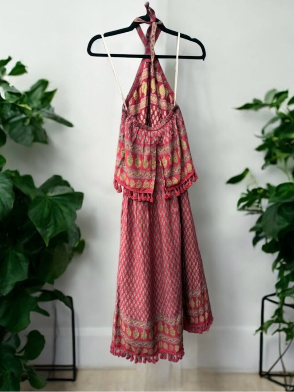 Raga Passion Struck Boho Halter Maxi Dress XS - Picture 4 of 4